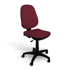 C.PRO PAR CAMIF Chaise de bureau Marjorie - Grenat - Roulettes pour sol dur