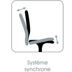 C.PRO PAR CAMIF Chaise de bureau Antoine II - Noir - Roulettes pour sol dur