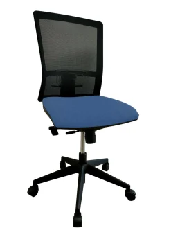 C.PRO PAR CAMIF Chaise de bureau Antoine II Kube - Bleu - Roulettes pour sol dur