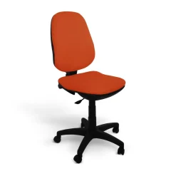 C.PRO PAR CAMIF Chaise de bureau Marjorie - Orange - Roulettes pour sol dur