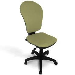 C.PRO PAR CAMIF Chaise de bureau Elise - Vert - Roulettes pour sol dur