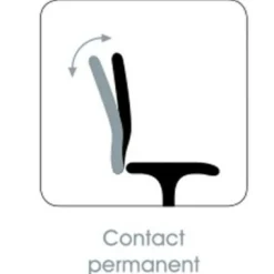 C.PRO PAR CAMIF Chaise de bureau Elise - Vert - Roulettes pour sol dur