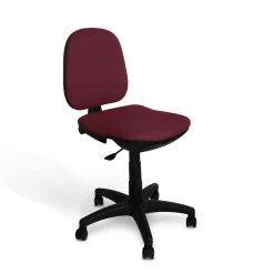 C.PRO PAR CAMIF Chaise de bureau Jade - Grenat - Roulettes pour sol dur