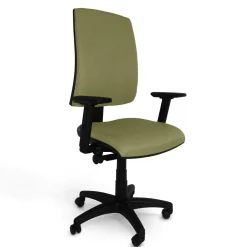 C.PRO PAR CAMIF Fauteuil de bureau Alexandre II - Vert - Roulettes pour sol souple