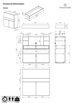 C.PRO PAR CAMIF Secrétaire Tim - Blanc
