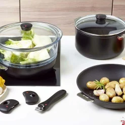 CRISTEL Cuit vapeur verre 24 cm avec couvercle Cookway