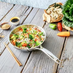 CRISTEL Poêle sautoir inox Castel Pro - Diamètre 28 cm