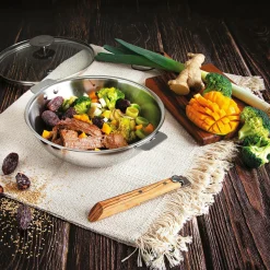 CRISTEL Wok inox 28 cm Casteline amovible