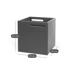 Cube de rangement Texas - Gris