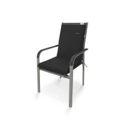 DOPPLER Coussins de Chaise Nature en Tissus Recyclé - Gris Anthracite