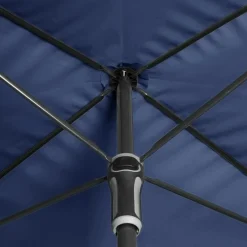DOPPLER Parasol Rectangulaire 185 x 120 cm Sunline en Acier - Bleu Marine