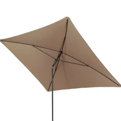 DOPPLER Parasol Rectangulaire 230 x 190 cm Sunline en Acier - Taupe