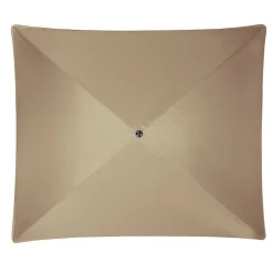DOPPLER Parasol Rectangulaire 230 x 190 cm Sunline en Acier - Taupe