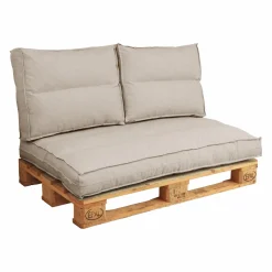 Dossier coussin palette recyclé Heva - Sable