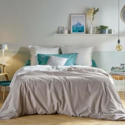 Drap coton bio Fil & Sens - Terracotta - 240 x 300 cm