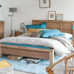 Drap coton bio Fil & Sens - Terracotta - 240 x 300 cm