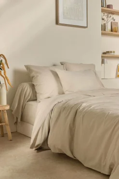 Drap housse coton lin Valentine - Lin - 140 x 190 cm