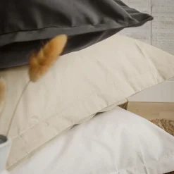 Drap housse lit de relaxation coton bio Fil & Sens - Lin - 2 x 70 x 190 cm