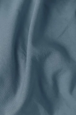 Drap plat coton lin Valentine - Bleu Gris - 240 x 300 cm