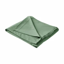 Drap plat coton lin Valentine - Vert Amande - 240 x 300 cm