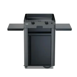 ENO Ensemble Plancha Fusion Gaz 60 et Chariot - Acier Gris