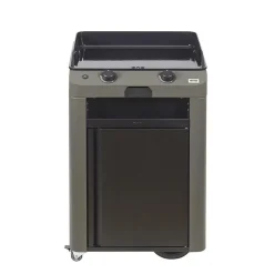 ENO Ensemble Plancha Fusion Gaz 60 et Chariot - Acier Gris