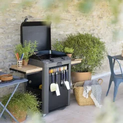 ENO Plancha Fusion Gaz 60 en Acier Gris Cargo