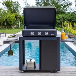 ENO Plancha sign Gaz 80 en Acier - Bleu Navy