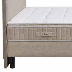 EPEDA Ensemble 5 en 1 Boxspring Enchanteur - Lin - 2 x 90 x 200 cm