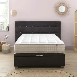 EPEDA Sommier coffre 34 cm Hercule - Gris Béton - 140 x 190 cm