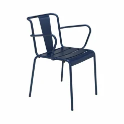 EREME Lot de 2 Fauteuils Paname - Bleu Lazuli