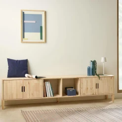 Etagère bois massif 6 cases Elio