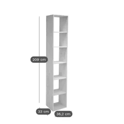 Etagère bois massif 6 cases Elio