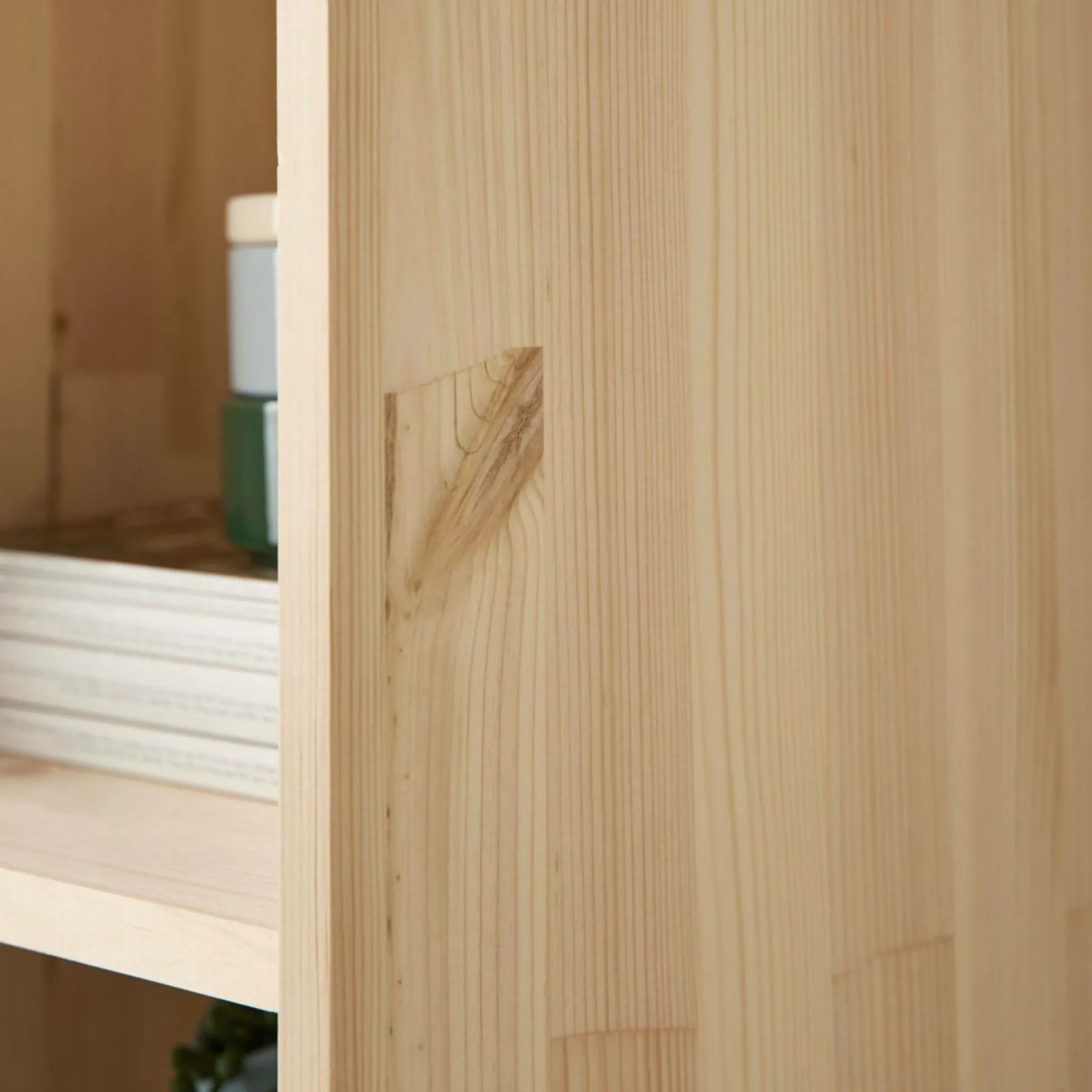 Etagère bois massif 5 cases Elio