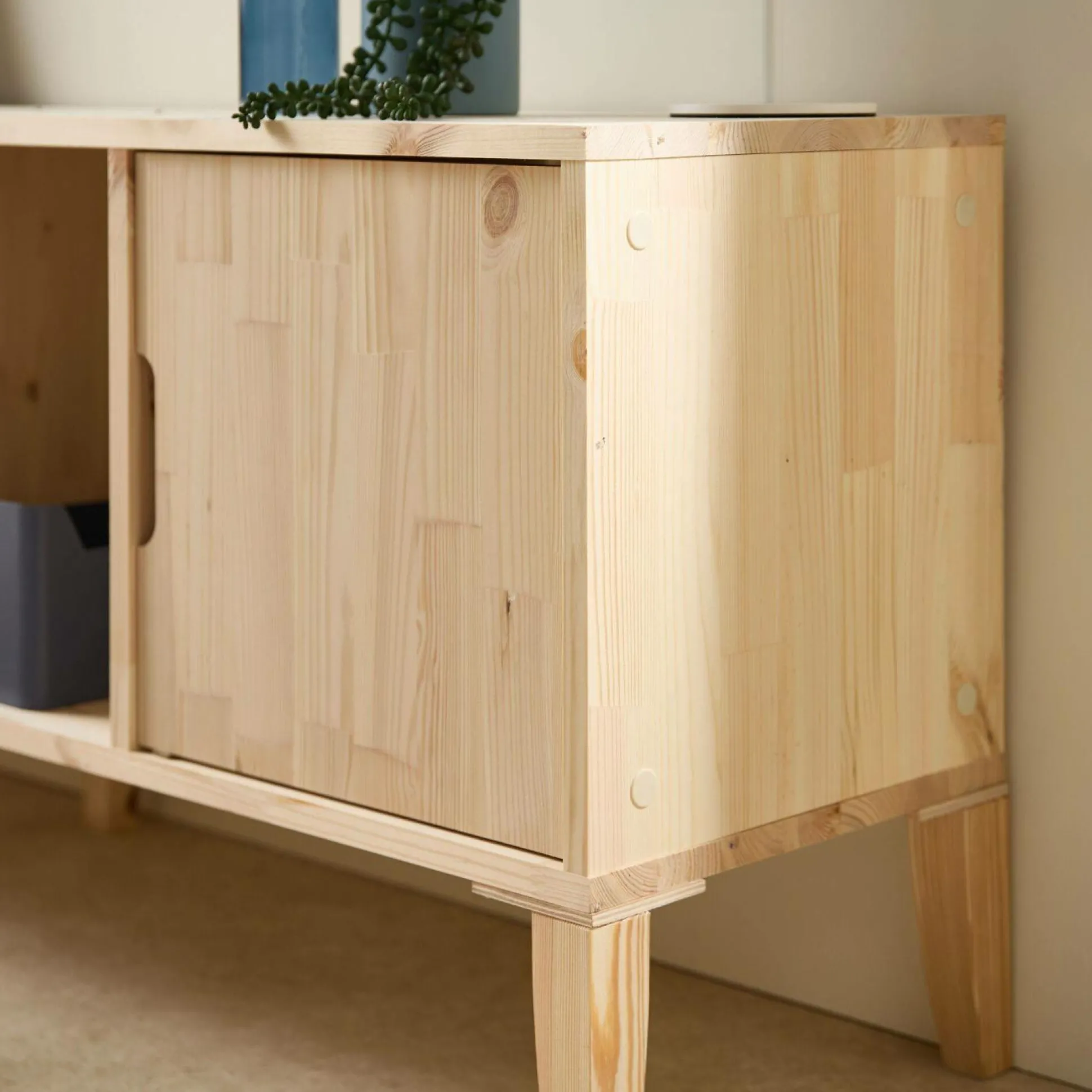 Etagère bois massif 5 cases Elio