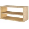 Etagère bois massif 2 cases horizontales Elio