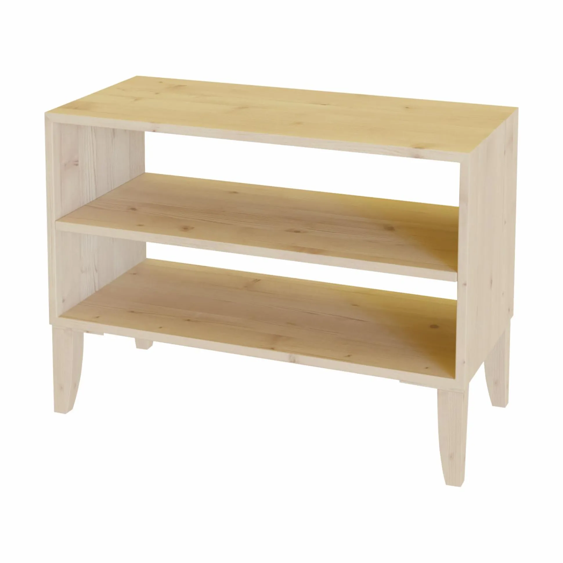 Etagère bois massif 2 cases horizontales Elio