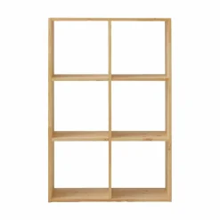Etagère bois massif 2x3 cases Elio