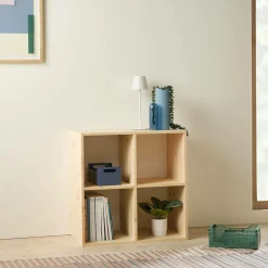 Etagère bois massif 2x2 cases Elio