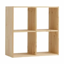 Etagère bois massif 2x2 cases Elio