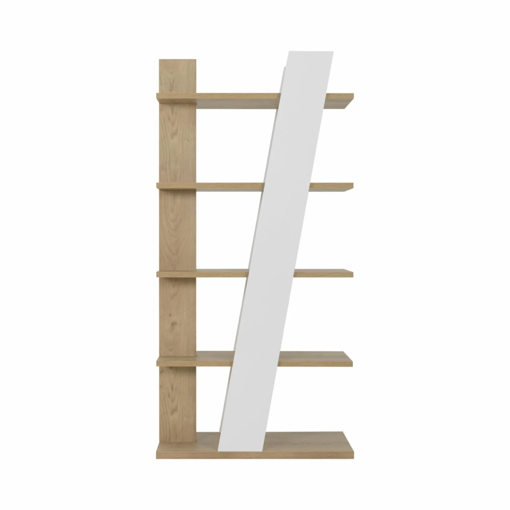 Etagère décor bois et blanc Gustave