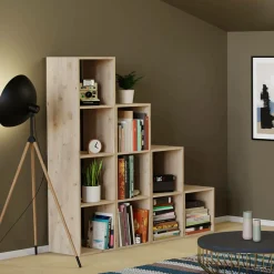 Etagère escalier bois massif moyenne version Elio