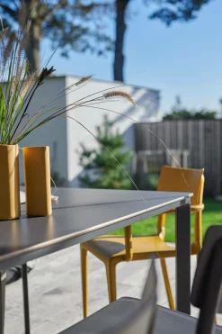 EZPELETA Lot de 2 Fauteuils Empilables Town - Taupe