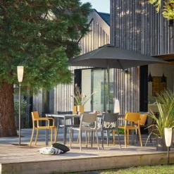 EZPELETA Parasol 250 x 250 cm Eolo en Aluminium - Gris Anthracite