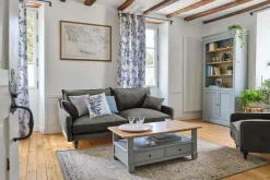 Fauteuil velours Orso - Gris Clair