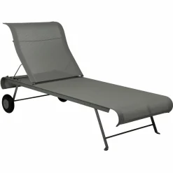 FERMOB Bain de Soleil Pliant Dune en Toile Stéréo et en Acier - Romarin