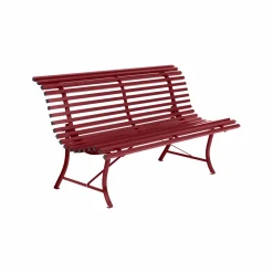 FERMOB Banc 3 Places 150 cm Louisiane en Acier - Piment