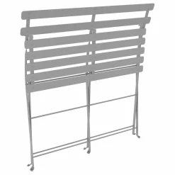 FERMOB Banquette Pliante 2 Places Bistro en Acier - Gris Lapili
