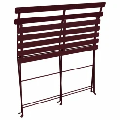 FERMOB Banquette Pliante 2 Places Bistro en Acier - Cerise Noire