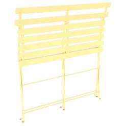 FERMOB Banquette Pliante 2 Places Bistro en Acier - Citron Givré